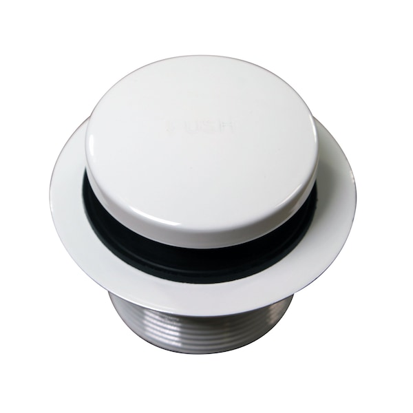 Westbrass Tip Toe 1-1/2" NPSM Coarse Thread Bath Drain in Powdercoated White D3322-50 - main